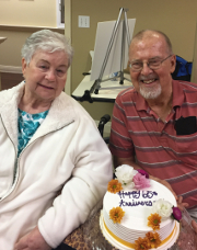 June and Wayne on their 65th Anniversary