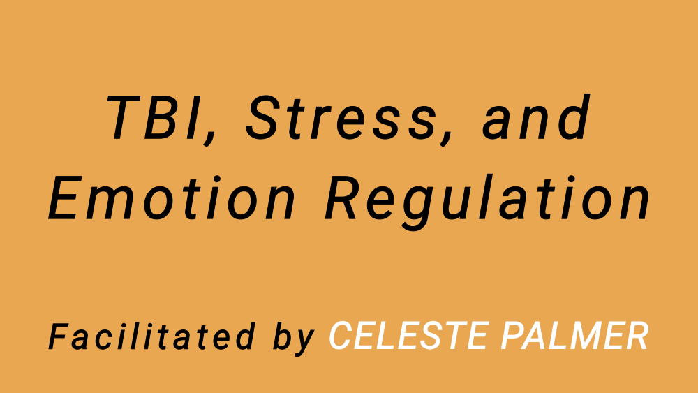 TBI, Stress, and Emotion Regulation : facilitated by Celeste Palmer